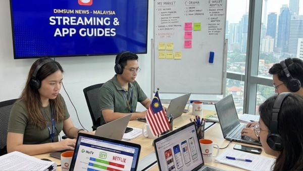 DimSum News editorial desk office image representing the newsroom workspace behind Malaysia-focused Asian streaming and app guides.