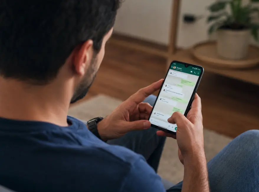 Identity details being compared before messaging a mobile gaming agent.